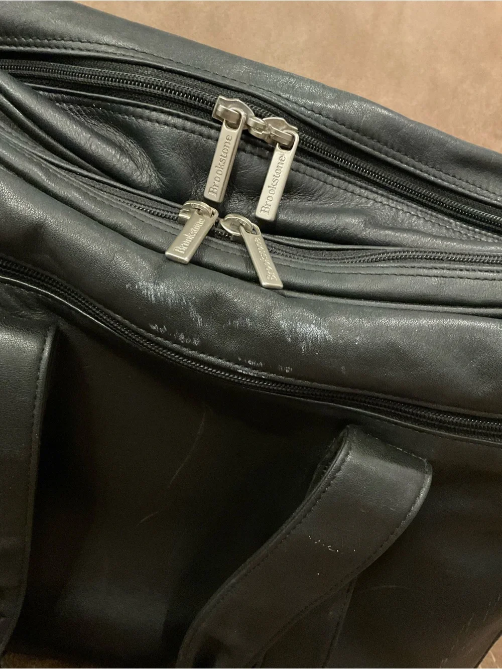 Vintage Leather Brookstone Briefcase